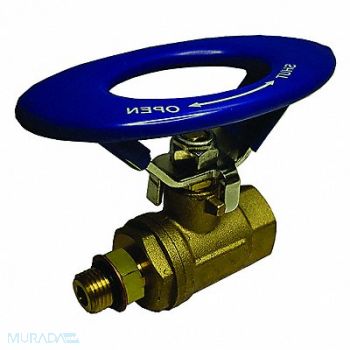 GRAINGER APPROVED Brass Ball Valve FNPT x MNPT 1/2, 1WMR2