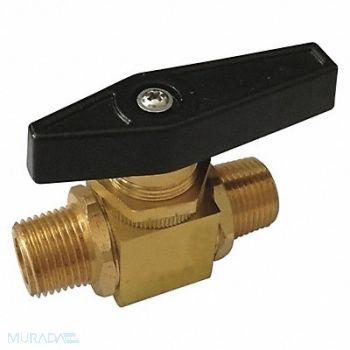 GRAINGER APPROVED Brass Ball Valve Inline MNPT 3/8, 1WMT5