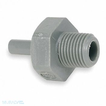 JOHN GUEST Adapter 1/2 Tube OD Gray PK10, 1WRV4