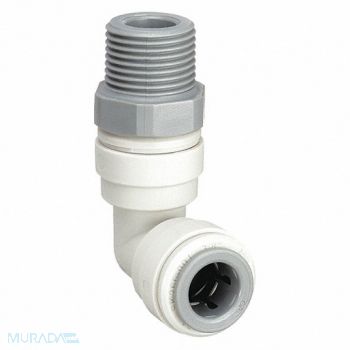 JOHN GUEST 90 Swivel Elbow 5/16 In Tube Gray PK10, 1WRZ3