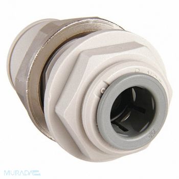 JOHN GUEST Bulkhead Union5/16 In Tube OD Gray PK10, 1WTC1