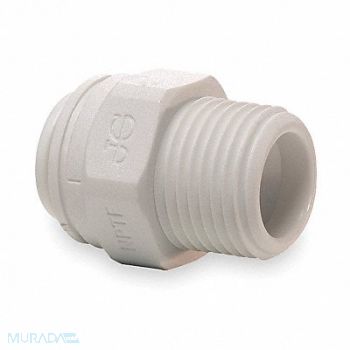 JOHN GUEST Adapter Tube OD 1/2 in Poly PK10, 1WTK7