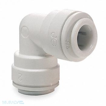 JOHN GUEST 90 Elbow Union Tube OD 1/2 In Poly PK10, 1WTL6