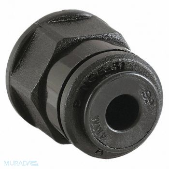 JOHN GUEST Adapter 3/16 Tube OD Black PK10, 1WTV3