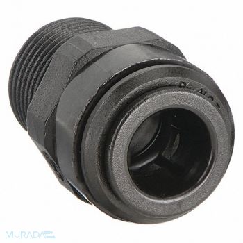 JOHN GUEST Adapter 15/32 Tube OD Black PK10, 1WTY5