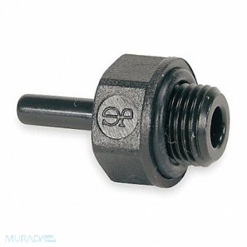 JOHN GUEST Adapter 5/16 Tube OD Black PK10, 1WTY9