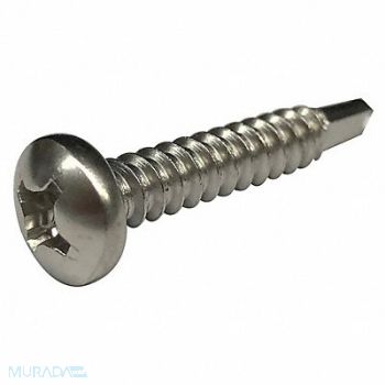 GRAINGER APPROVED Thread Cutting Screw #10 Pan 3/4 L PK100, 1WU44