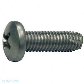 GRAINGER APPROVED Thread Cutting Screw #8 Pan 3/8 L PK100, 1WU30