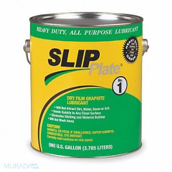 SLIP PLATE 1 gal Can Lubricants Gray, 1WVL3