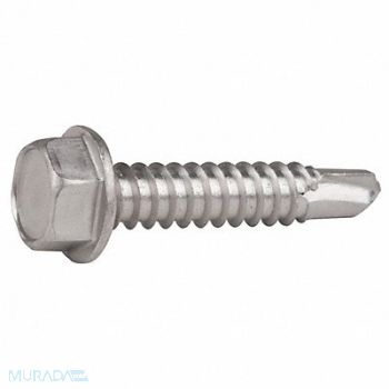 GRAINGER APPROVED Drill Screw Hex 1/4 SS410 1.25 L PK25, 1WY22