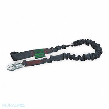 HONEYWELL MILLER Shock-Absorbing Lanyard Black, 19Z925