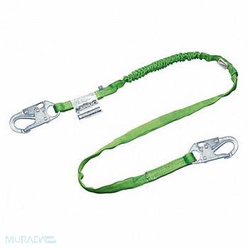 HONEYWELL MILLER Shock-Absorbing Lanyard Green, 1XER7