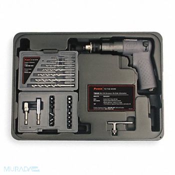 INGERSOLL RAND Drill Air-Powered Pistol Grip 1/4 in, 1XFG8