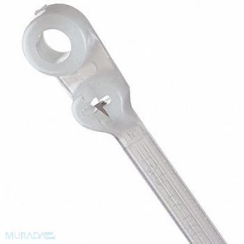 TY-RAP Cable Tie Mountble 7.8in Natural PK1000, 1XFV2