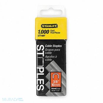 STANLEY Cable/Wire Staples 5/16x3/8 PK1000, 1XHT1