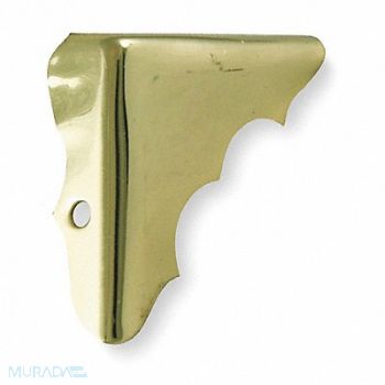 GRAINGER APPROVED Corner Brace Brass 1 Hole PK4, 1XMP3