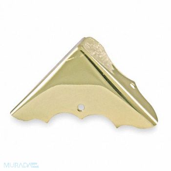 GRAINGER APPROVED Corner Brace Brass 1 Hole PK4, 1XMP4