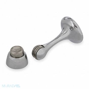 GRAINGER APPROVED Magnetic Door Holder Chrome Silver Wall, 1XNP7