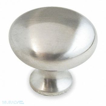 GRAINGER APPROVED Cabinet Knob Round Nickel PK5, 1XNT1