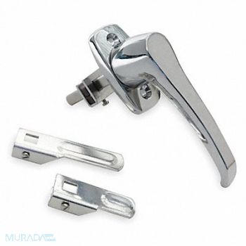 GRAINGER APPROVED Cam Latch Nonlocking Chrome L Handle, 1XNZ6
