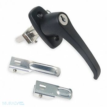 GRAINGER APPROVED Cam Latch Keyed Black Powder Coated, 1XNZ7