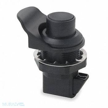 GRAINGER APPROVED Push to Close Latch Nonlock Bl Pwdr Coat, 1XPD4