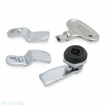 GRAINGER APPROVED Cam Latch Keyed Black Powder Coated, 1XPE8