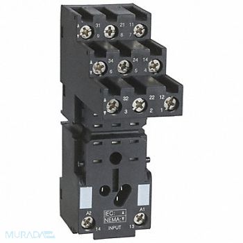 SCHNEIDER Relay Socket Standard Square 11 Pin 10A, 1XZV6