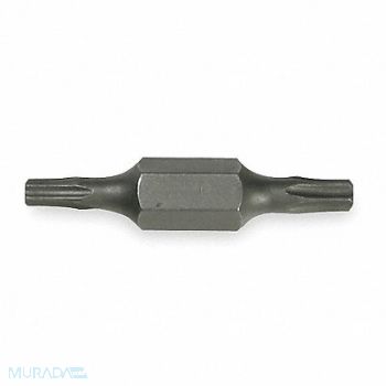 KLEIN TOOLS Insert Bit SAE 1/4 Hex T10 T15 PK2, 1YBR8