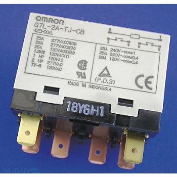 OMRON H8116 Enclosed Power Relay 6 Pn 120VAC DPST-NO, 1YCH2