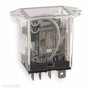 OMRON H8020 Flange Relay 240VAC 8 Pins 15A @ 120V AC, 1YCY9