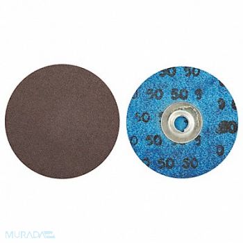 NORTON J0825 Quick-Change Sand Disc 3 in Dia TS PK50, 1YFL8