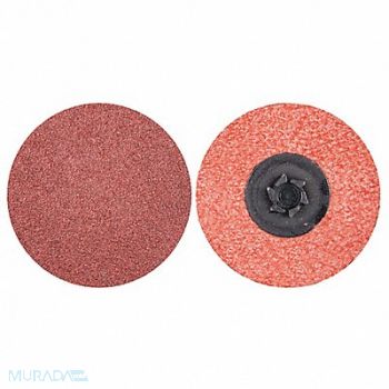 MERIT J0769 Quick-Change Sand Disc 2 in Dia TP PK100, 1YFP9