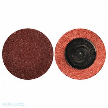 MERIT J0757 Quick-Change Sand Disc 1 in Dia TR PK100, 1YFV9