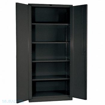 HALLOWELL Strg Cab 78 x60 x24 Charcoal 4Shlv, 1YHK2