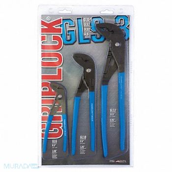 CHANNELLOCK Tongue and Groove Plier Set Dipped 3Pcs., 1YHL9