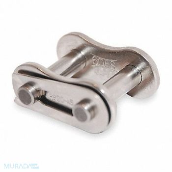 TSUBAKI Connecting Link SS Riveted 1/2 in PK5, 1YJJ9