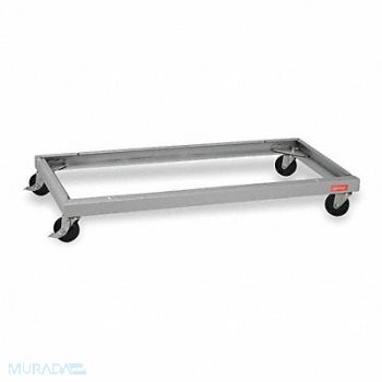 TENNSCO Caster Kit 48 in W x 24 in D Med Gray, 1YMD8