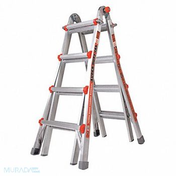 LITTLE GIANT Multipurpose Ladder 17 ft IAA Aluminum, 1YMG1