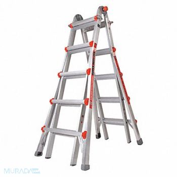 LITTLE GIANT Multipurpose Ladder 22 ft IAA Aluminum, 1YMG2