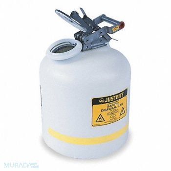 JUSTRITE Disposal Can 5 gal White Polyethylene, 1YNJ7
