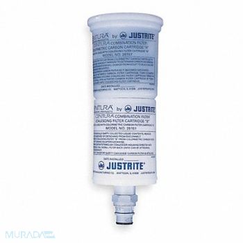 JUSTRITE Coalescing/Carbon Filter Polyethylene, 1YNK8