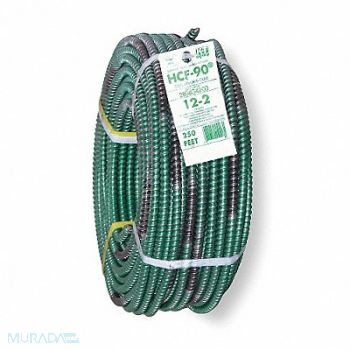 AFC HCF CABLES Armored Cbl 2 w/Grd 12AWG HCF Lite 250ft, 1YTF9