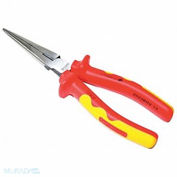 WESTWARD Long Nose Plier 8-1/8 L Serrated, 1YXJ3