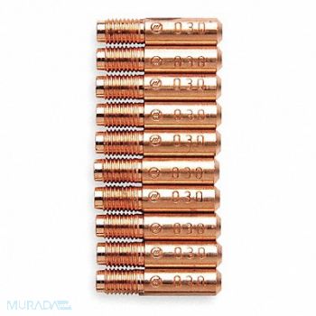 MILLER ELECTRIC MILLER MIG Weld 1.125 Std Cont Tip PK10, 1Z385