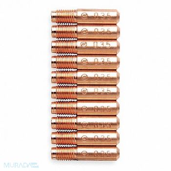 MILLER ELECTRIC MILLER MIG Weld 1.125 Std Cont Tip PK10, 1Z387