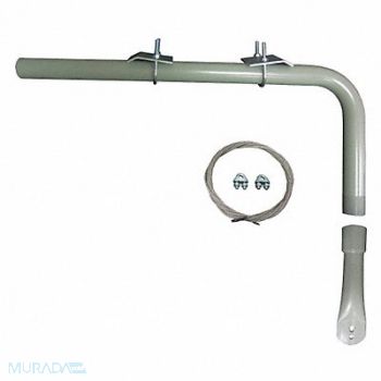 DAYTON Mounting Bracket I-Beam Gray, 1ZCP8