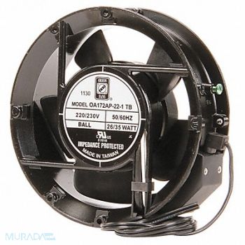 WIEGMANN Axial Fan Round 6-25/32 H 190/235 CFM, 1ZHT1