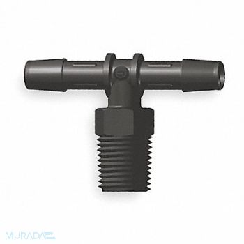 ELDON JAMES Tee Thread To Barb Nylon 1/4 In PK10, 1ZJE4