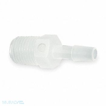 ELDON JAMES Adapter Thread To Barb PVDC 1/4 In PK5, 1ZJG3